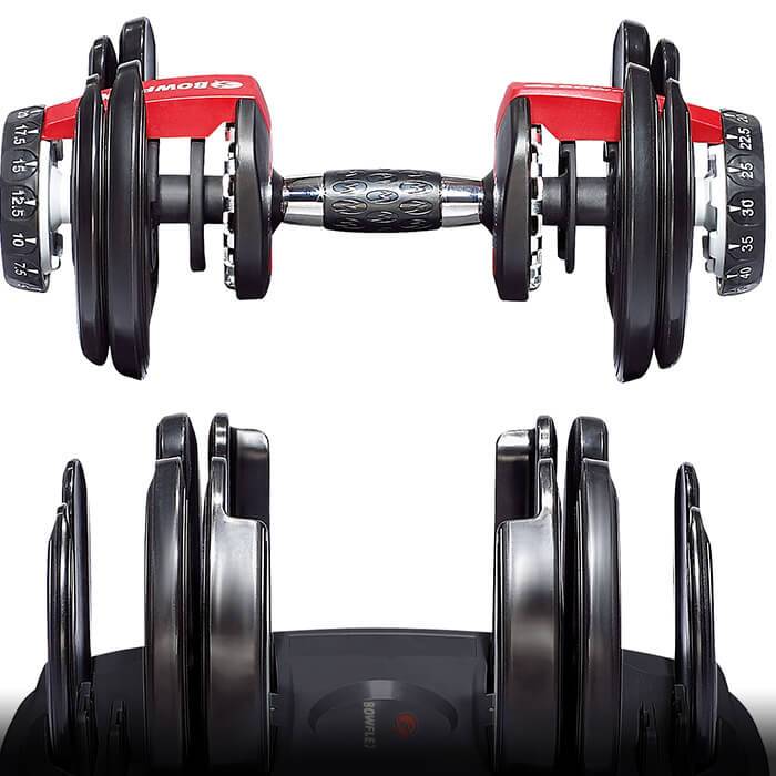 How do adjustable dumbbells work
